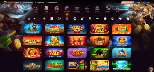 ONLINE CASINO GAMES AT DUNDEESLOTS CASINO